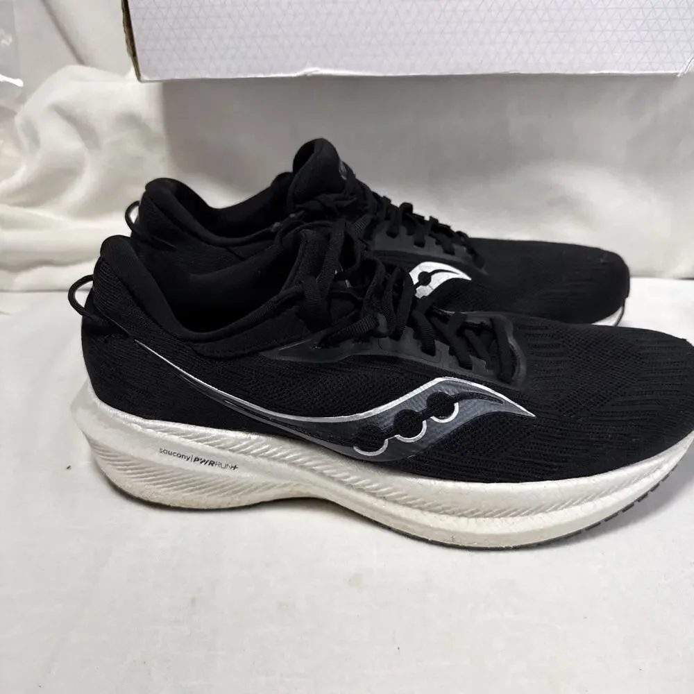 Saucony Triumph 21 Men’s Size 11.5 S20882-20 ‘black/white’ Running Shoes